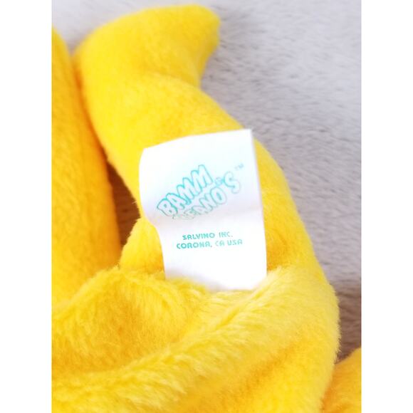 Bamm Beanos Jim Edmonds 25 Yellow Stuffed Animal 1998 Plush Toy 9" Vintage - Picture 8 of 9